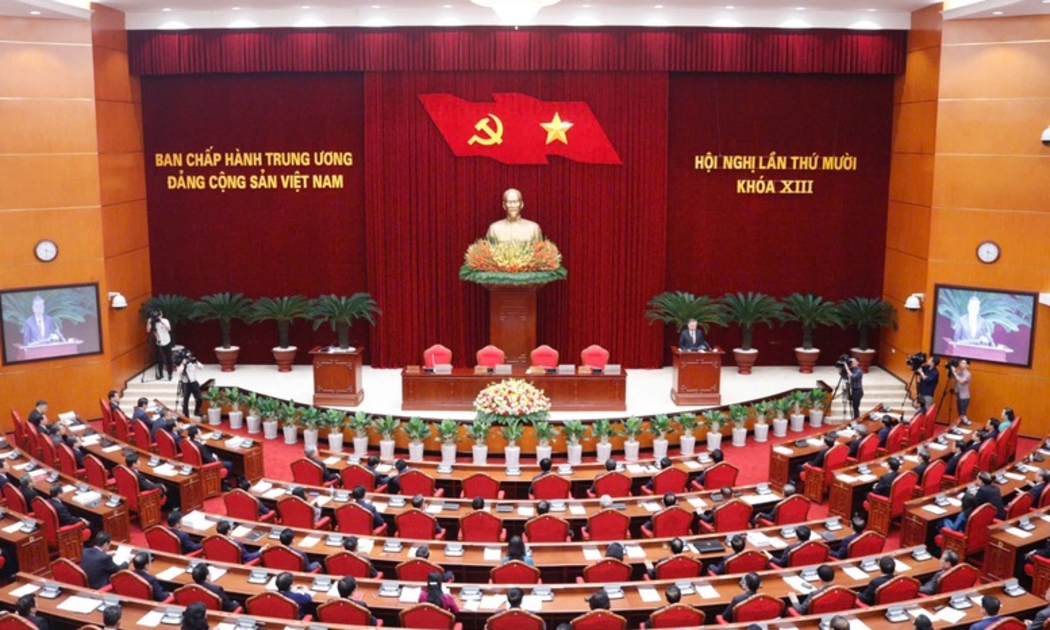 Hội nghị lần thứ 10 Ban Chấp hành Trung ương Đảng khóa XIII họp từ ngày 18/9 đến ngày 20/9/2024 tại Thủ đô Hà Nội - Ảnh: VGP