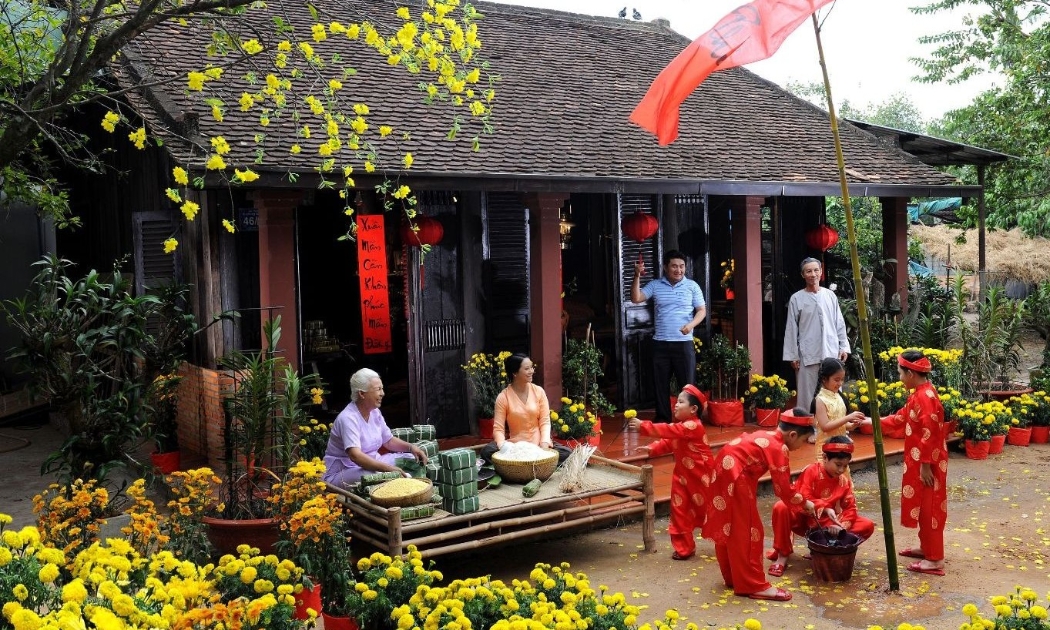 Tết cổ truyền là dịp để mọi người sum họp gia đình. Ảnh minh họa.