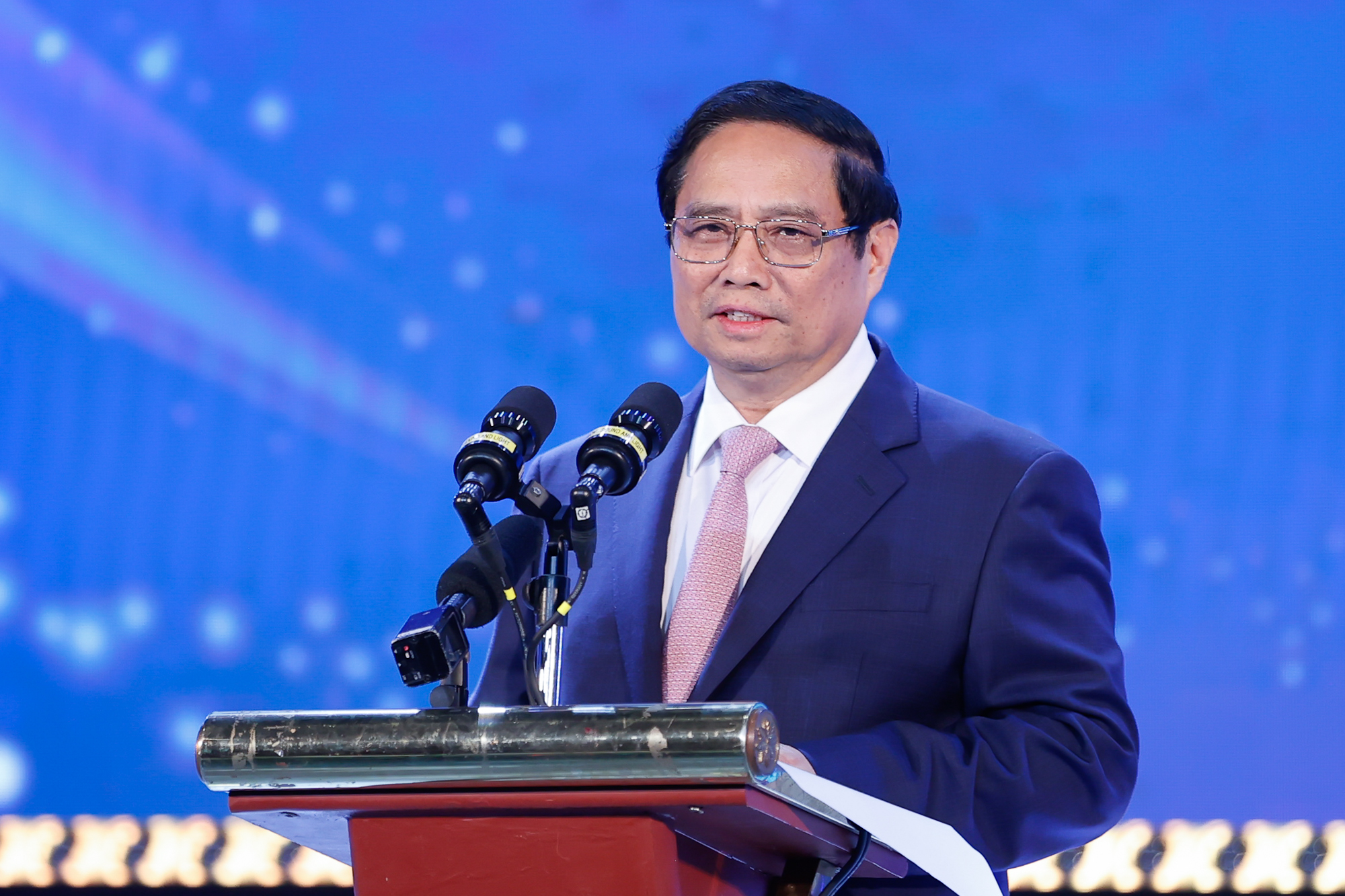 Thủ tướng Phạm Minh Chính phát biểu tại Hội nghị. Ảnh: VGP.