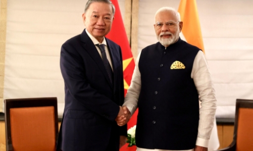 Tổng Bí thư, Chủ tịch nước Tô Lâm gặp Thủ tướng Ấn Độ Narendra Modi