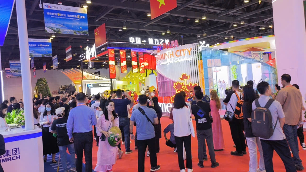 Không gian triển lãm TP.HCM tại Trung Quốc.