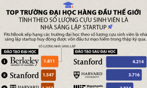 Top 10 trường đại học sản sinh nhiều nhà sáng lập startup nhất thế giới