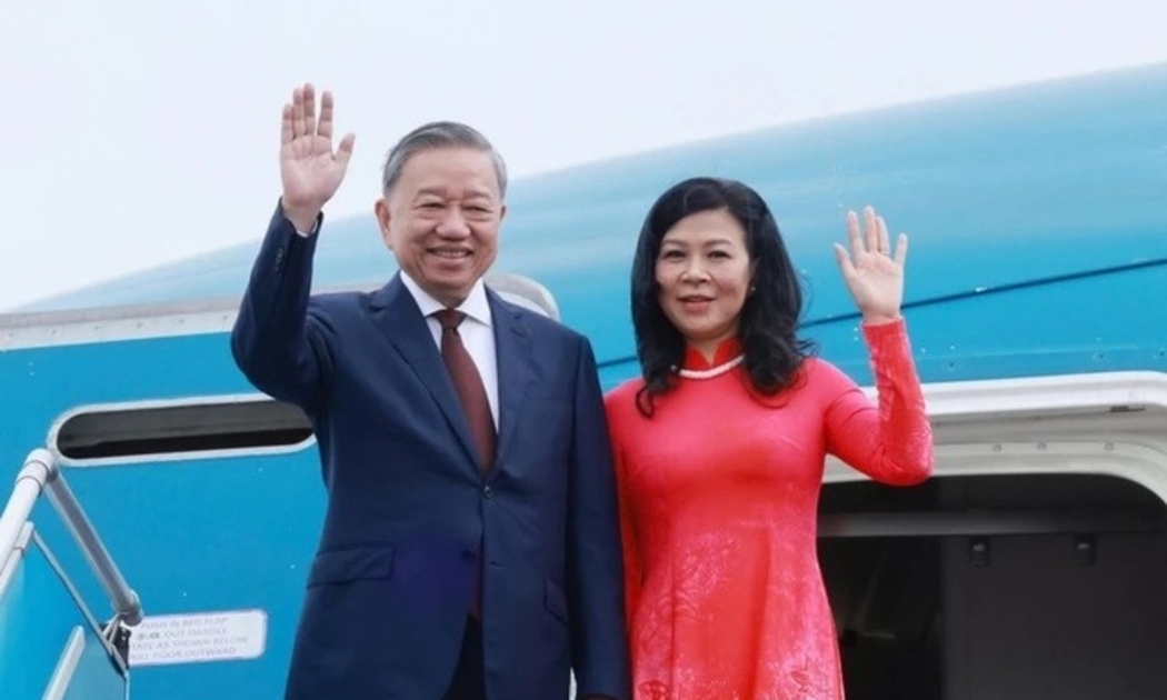 Tổng Bí thư, Chủ tịch nước Tô Lâm và Phu nhân cùng đoàn đại biểu cấp cao Việt Nam bắt đầu chuyến thăm cấp Nhà nước tới Cuba - Ảnh: TTXVN
