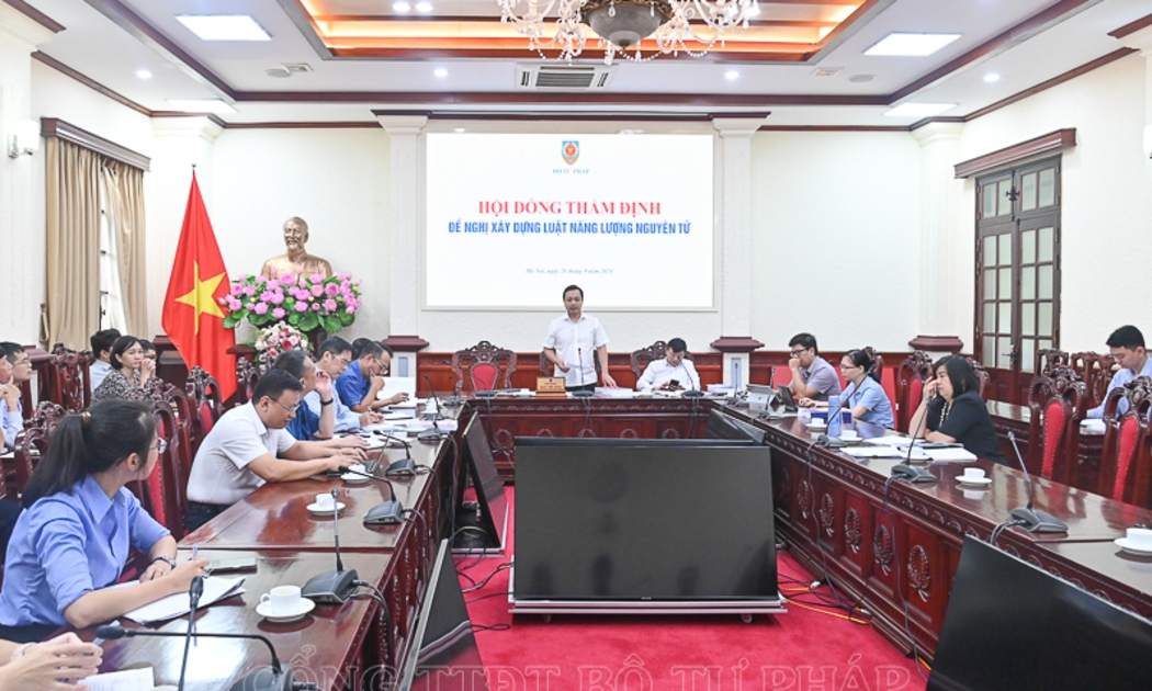 Quang cảnh phiên họp. Ảnh: MOJ.