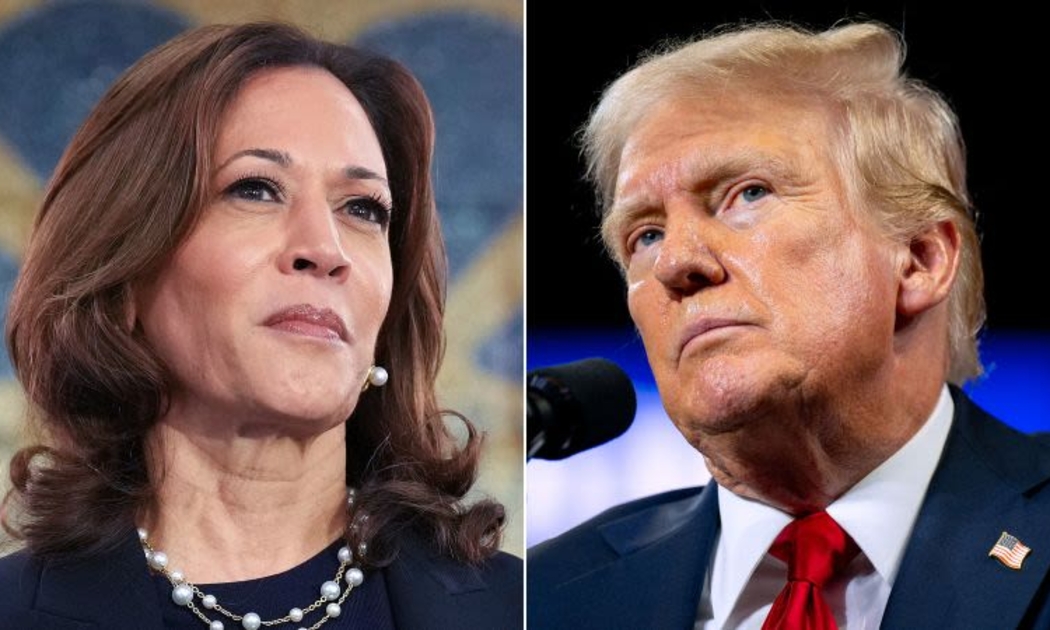Bà Kamala Harris và ông Donald Trump - Ảnh: Getty Images