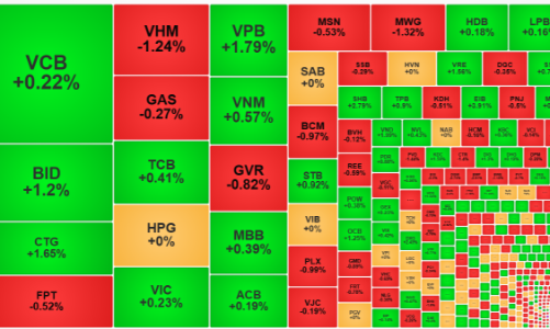 VN-Index “vuốt nhẹ” mốc 1300 điểm, loạt trụ phá đám