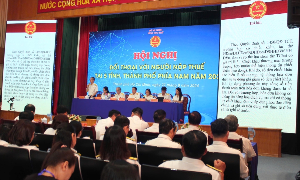 Hội nghị đối thoại trực tiếp với người nộp thuế 5 địa phương phía Nam - Tổng cục Thuế