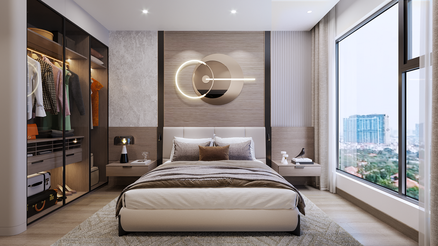 Tận hưởng sự thoải mái, tiện nghi trong từng không gian căn hộ.