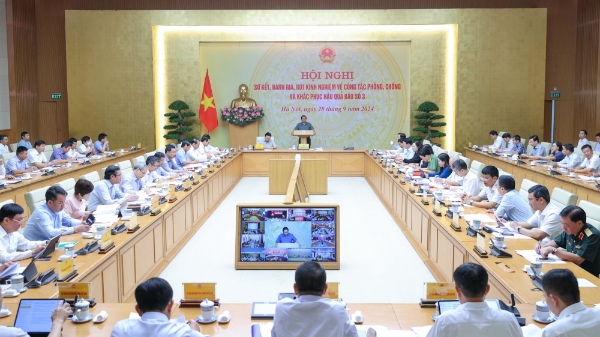 Thủ tướng chủ trì hội nghị sơ kết, đánh giá, rút kinh nghiệm về công tác phòng chống và khắc phục hậu quả bão số 3