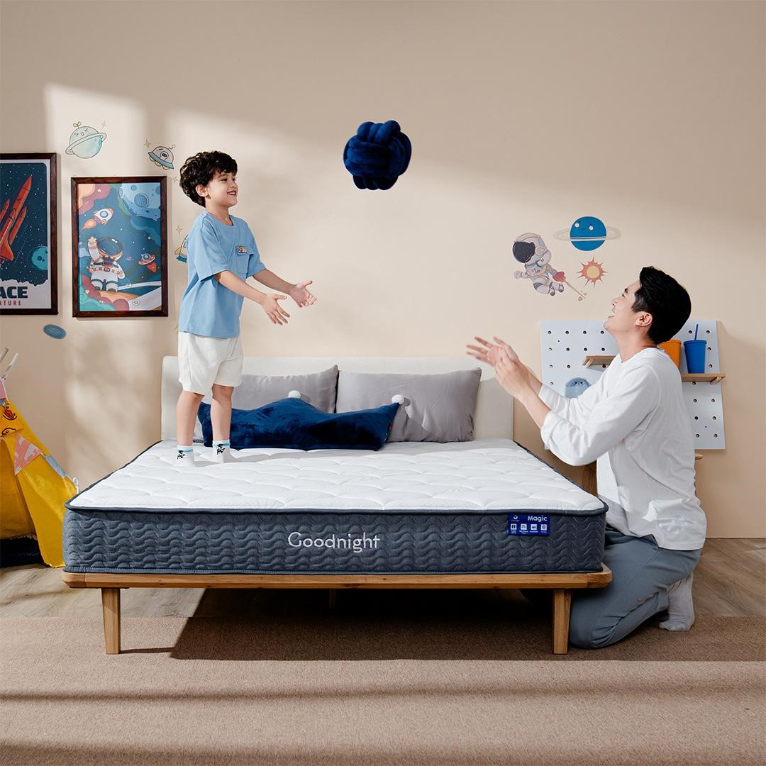 Nệm lò xo Goodnight Magic mang lại sự nâng đỡ hoàn hảo cho giấc ngủ sâu.