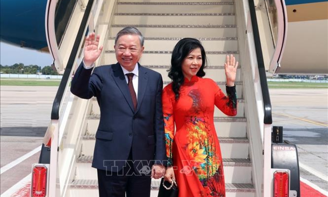Tổng Bí thư, Chủ tịch nước Tô Lâm và Phu nhân rời sân bay quốc tế Jose Marti ở Thủ đô La Habana, kết thúc tốt đẹp chuyến thăm cấp Nhà nước tới Cuba - Ảnh: TTXVN