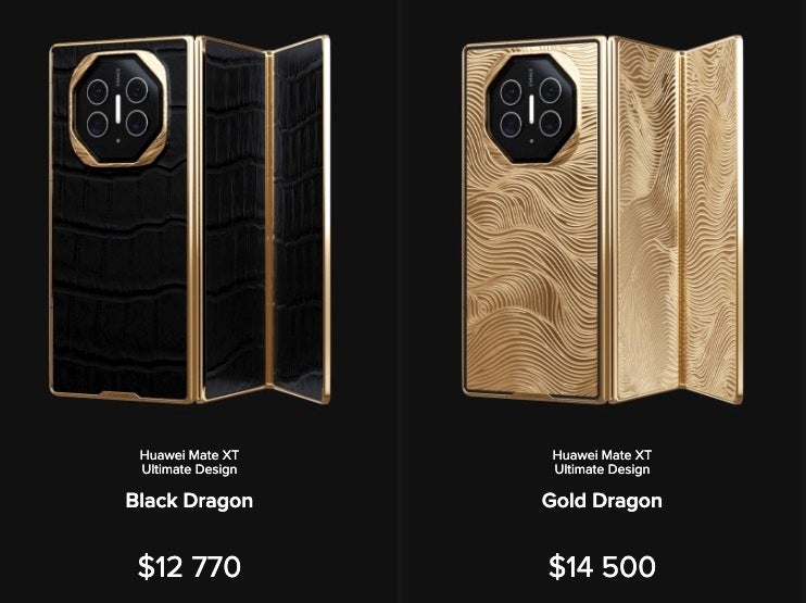 Hai phiên bản custom Huawei Mate XT Ultimate của Caviar.