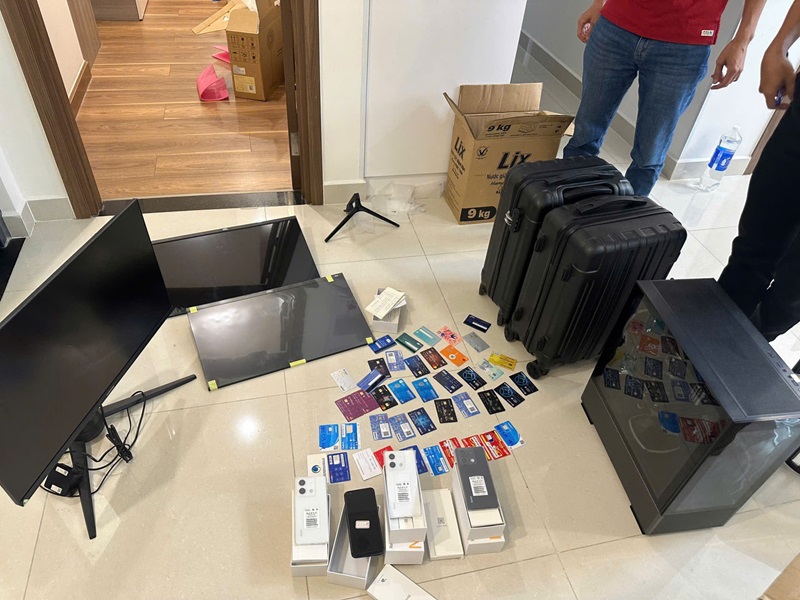 Tang vật bị thu giữ. Ảnh: Cổng thông tin điện tử Công an tỉnh Quảng Nam.