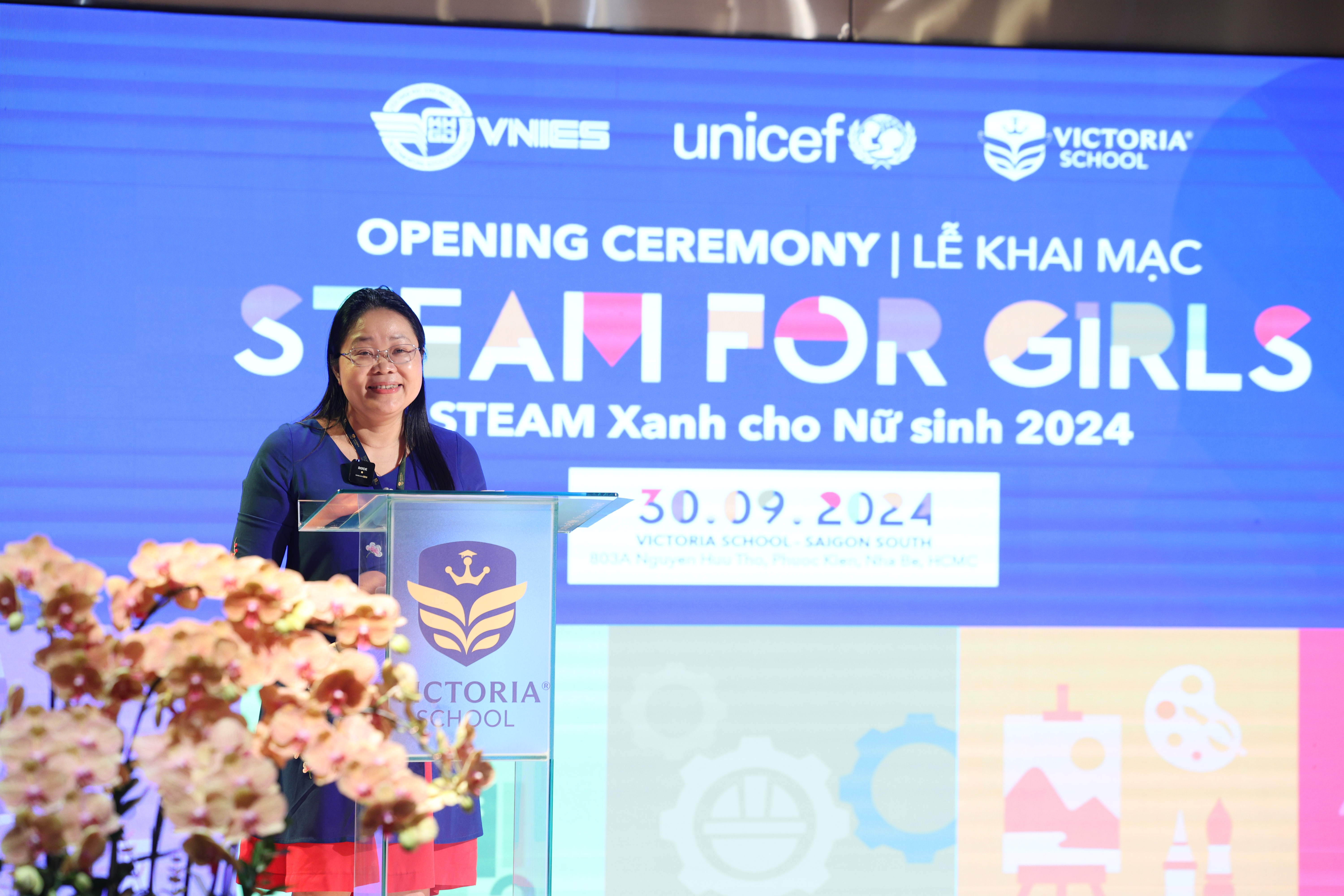 Bà Lê Anh Lan - Chuyên gia giáo dục UNICEF Việt Nam chia sẻ tại sự kiện.