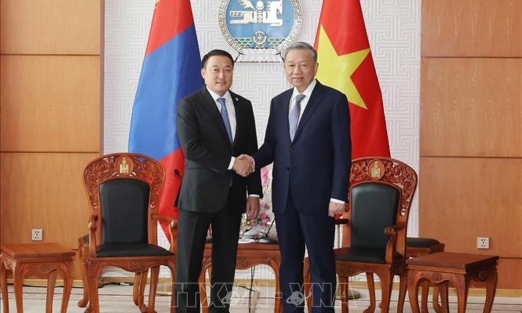 Tổng Bí thư, Chủ tịch nước Tô Lâm và Chủ tịch Quốc hội Mông Cổ Dashzegve Amarbayasgalan - Ảnh: TTXVN
