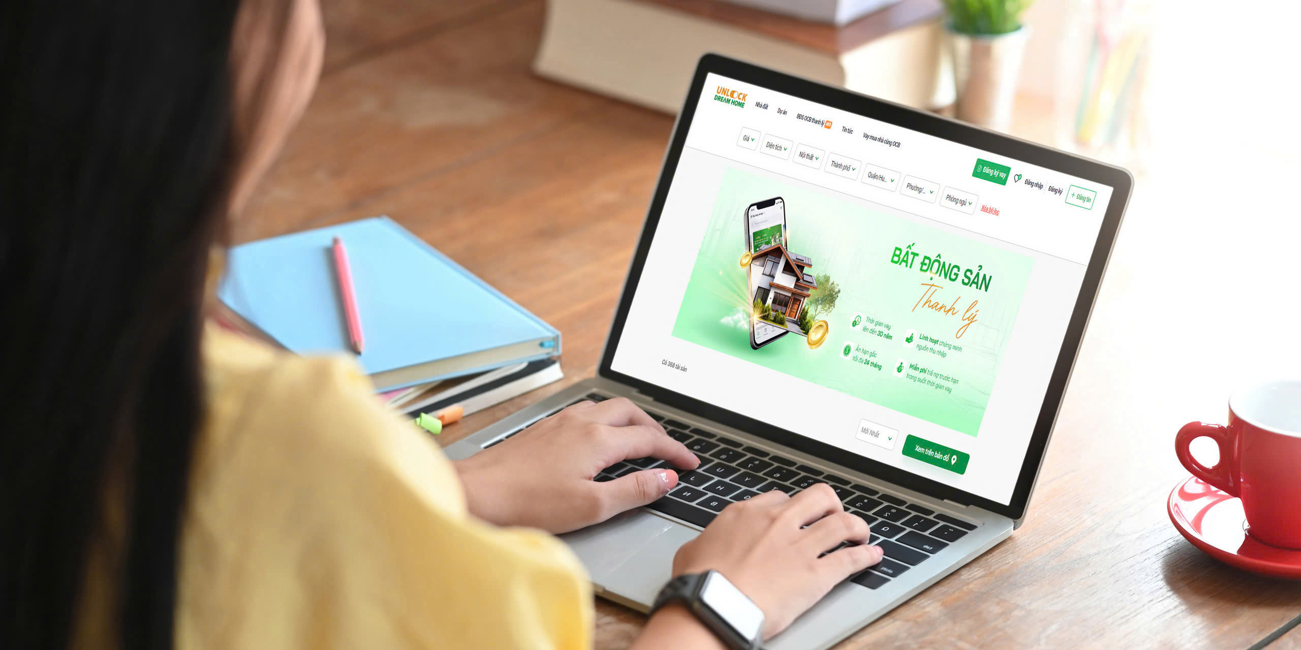 Khách hàng có thể dễ dàng tìm được tài sản thanh lý phù hợp với nhu cầu trên nền tảng Unlock Dream Home.