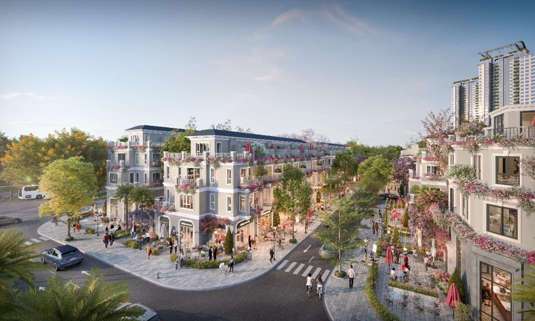 Không gian mua sắm sôi động tại nhà phố quảng trường Central Plaza.