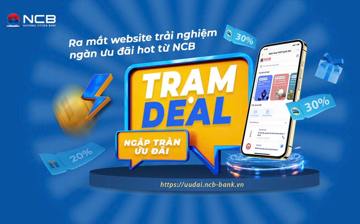 NCB ra mắt website ưu đ&atilde;i chuy&ecirc;n biệt.