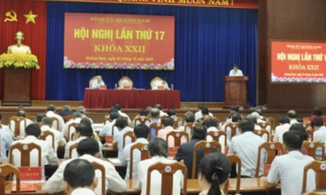 Hội nghị Tỉnh ủy Quảng Nam lần thứ 17, khóa XXII nhiệm kỳ 2020-2025.