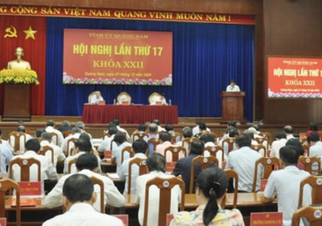 Hội nghị Tỉnh ủy Quảng Nam lần thứ 17, khóa XXII nhiệm kỳ 2020-2025.