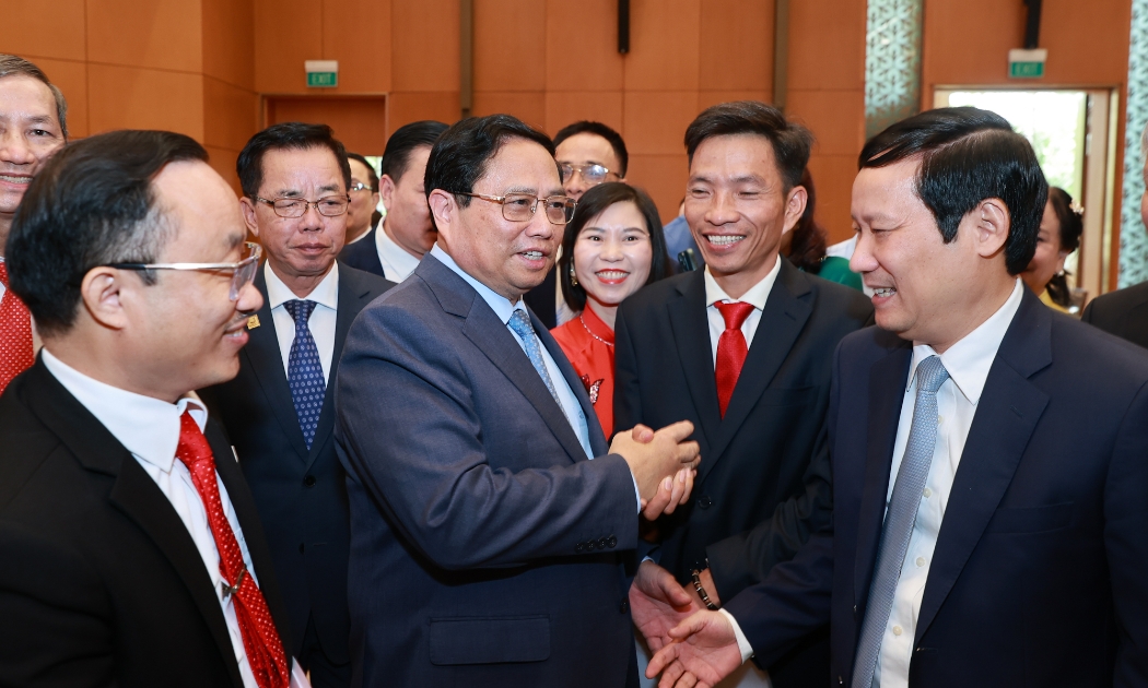Thủ tướng gặp mặt cộng đồng doanh nhân doanh nghiệp Việt Nam.