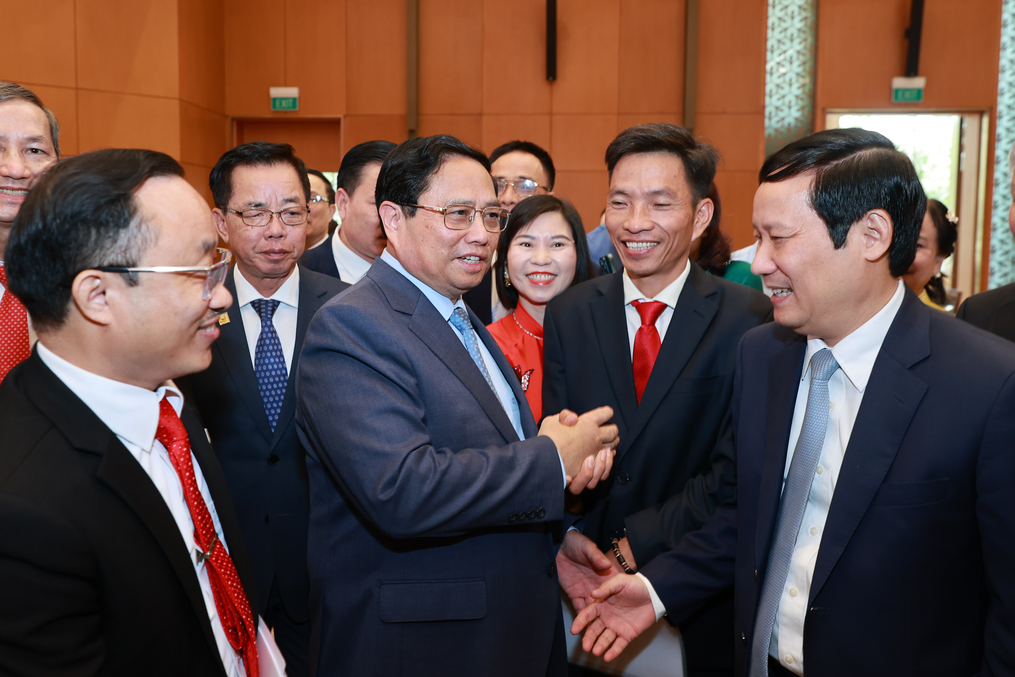 Thủ tướng gặp mặt cộng đồng doanh nhân doanh nghiệp Việt Nam.