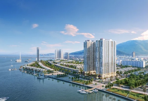 Tổ hợp căn hộ bên bờ sông Hàn.