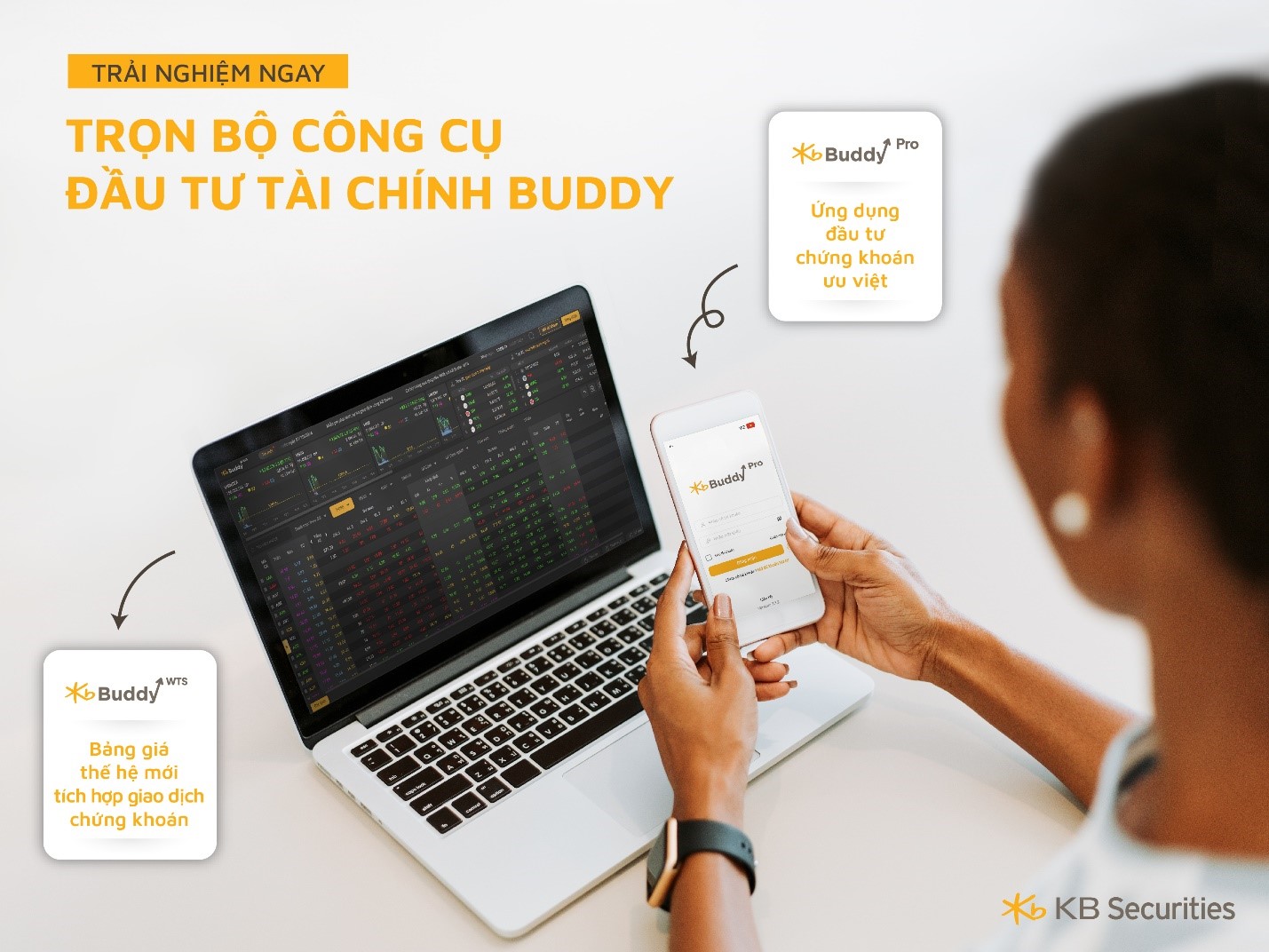 Trọn bộ công cụ đầu tư tài chính Buddy đáp ứng đa dạng nhu cầu của khách hàng.
