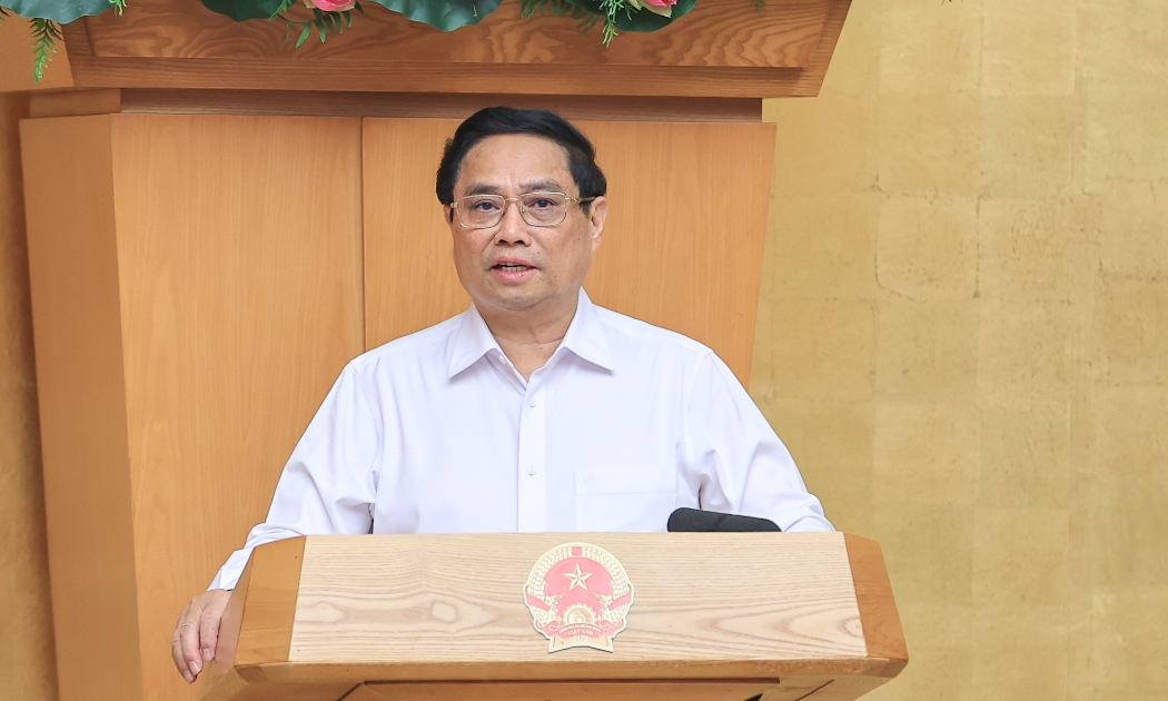 Thủ tướng phát biểu tại phiên họp - Ảnh: VGP