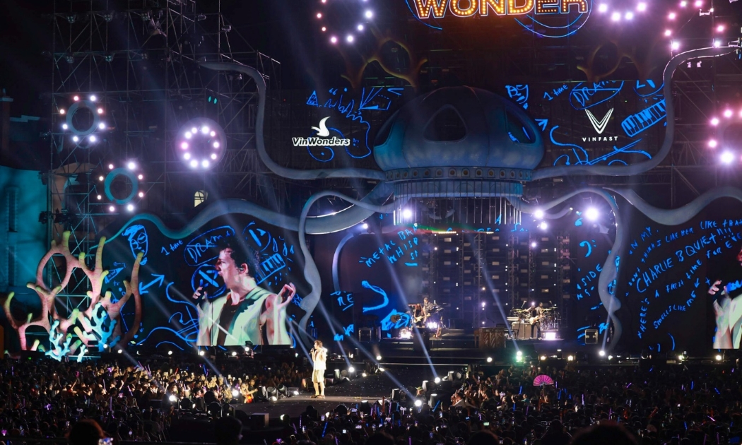 Đêm diễn của Charlie Puth tại Nha Trang nằm trong khuôn khổ tour diễn toàn cầu The Charlie Live Experience.