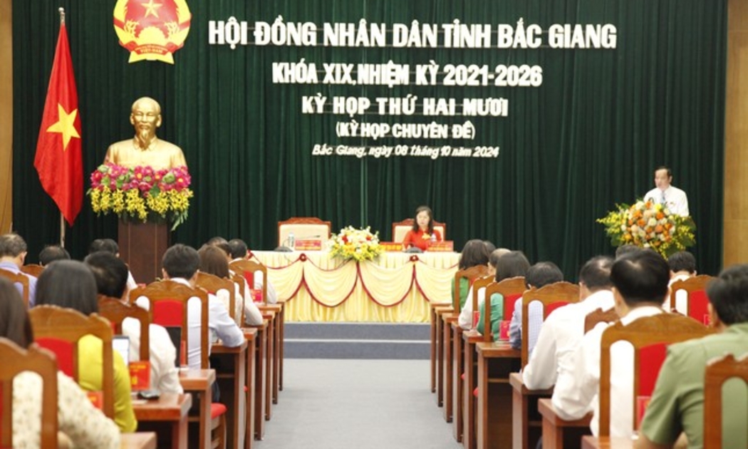 HĐND tỉnh Bắc Giang khóa XIX, nhiệm kỳ 2021-2026 tổ chức kỳ họp thứ 20