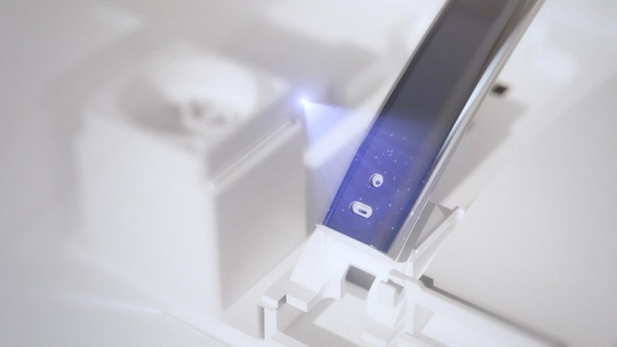 Tia UVC gi&uacute;p l&agrave;m sạch nước v&agrave; que rửa hiệu quả cho bồn cầu VICLEAN-IH