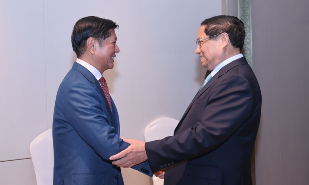 Thủ tướng Phạm Minh Chính hội kiến Tổng thống Philippines Ferdinand Romualdez Marcos - Ảnh: VGP