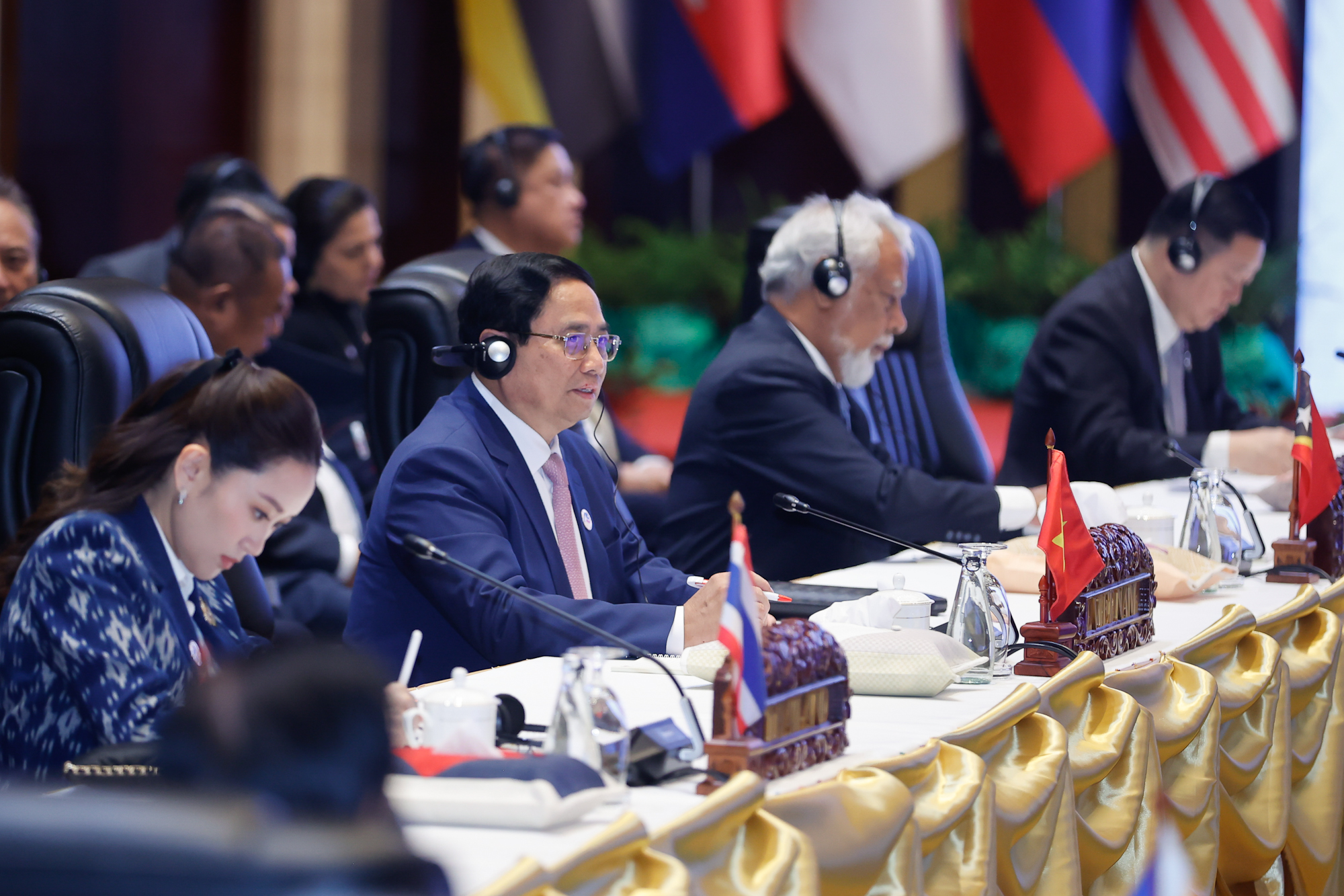 Thủ tướng Chính phủ Phạm Minh Chính chia sẻ các định hướng quan trọng cho ASEAN trong thời gian tới. Ảnh: VGP.
