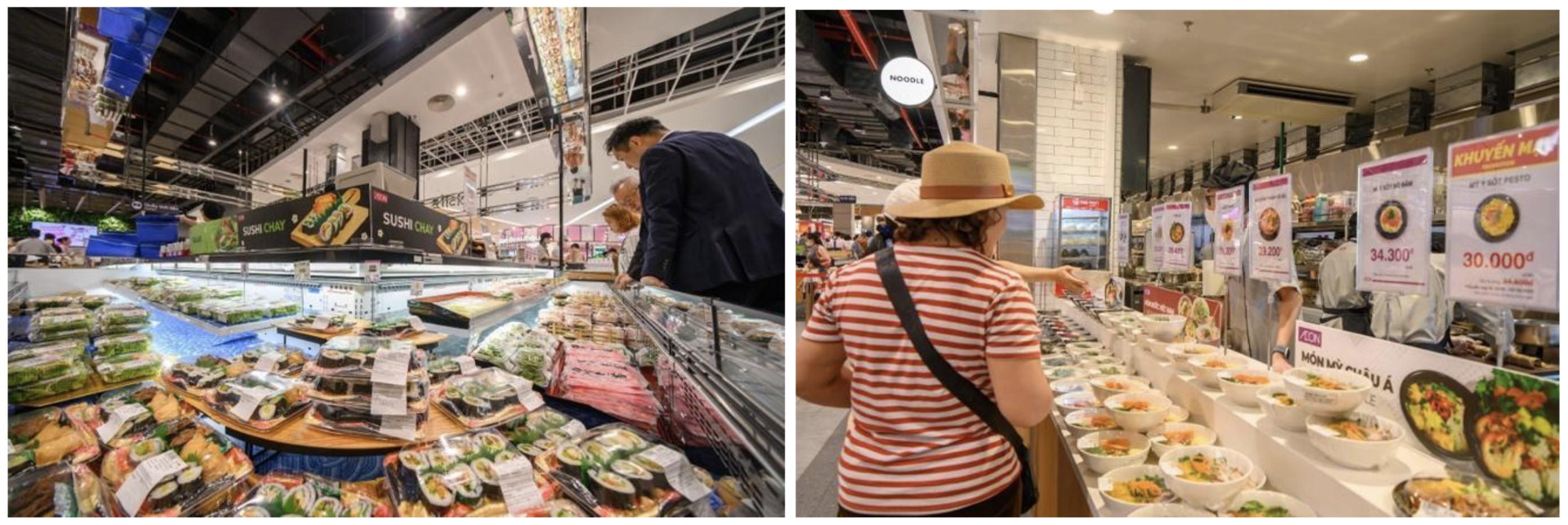 Delica Food Court offers the most diverse selection of Japanese and Vietnamese cuisine in Central Vietnam of AEON Hue