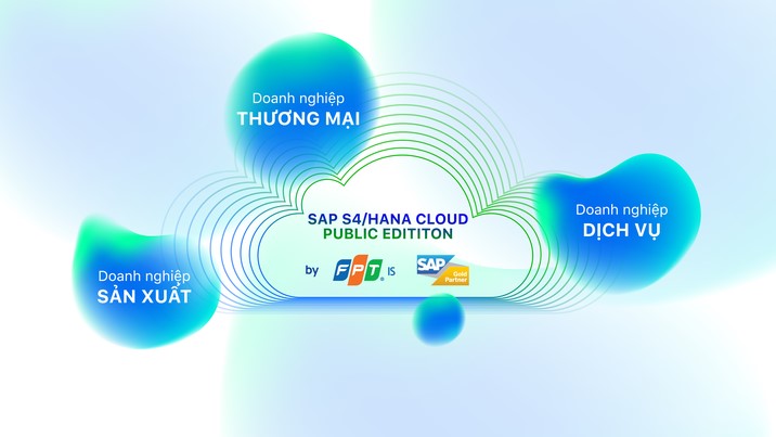 3 gói giải pháp SAP S/4HANA Cloud Public cho 3 nhóm cho doanh nghiệp Tài chính, Thương mại và Sản xuất.