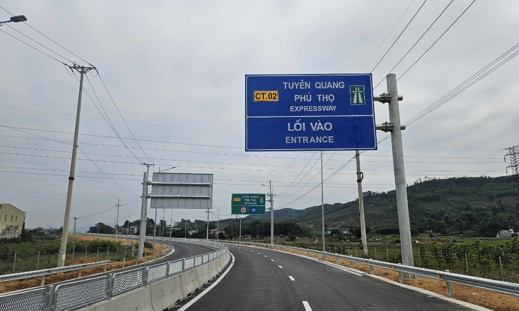 Tuyến cao tốc Tuyên Quang - Phú Thọ.
