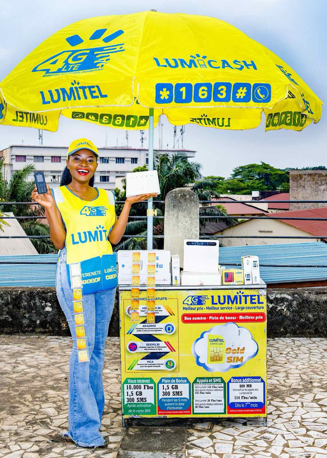 Lumitel đứng số 1 Burundi về ví điện tử với thương hiệu Lumicash.