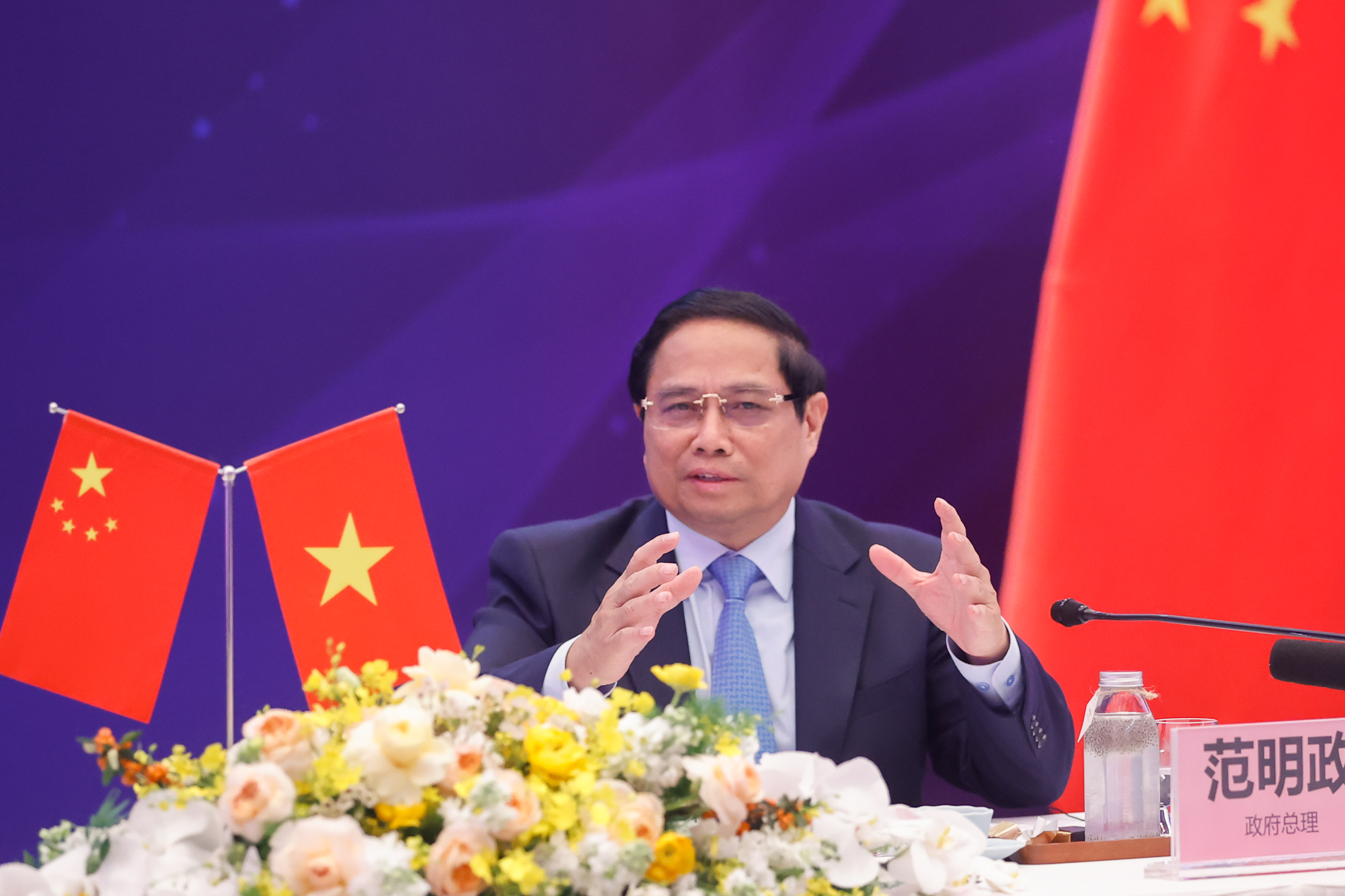Thủ tướng Phạm Minh Chính phát biểu tại diễn đàn - Ảnh: VGP