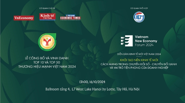 Sắp diễn ra Lễ Công bố và Vinh danh Thương hiệu Mạnh Việt Nam 2024