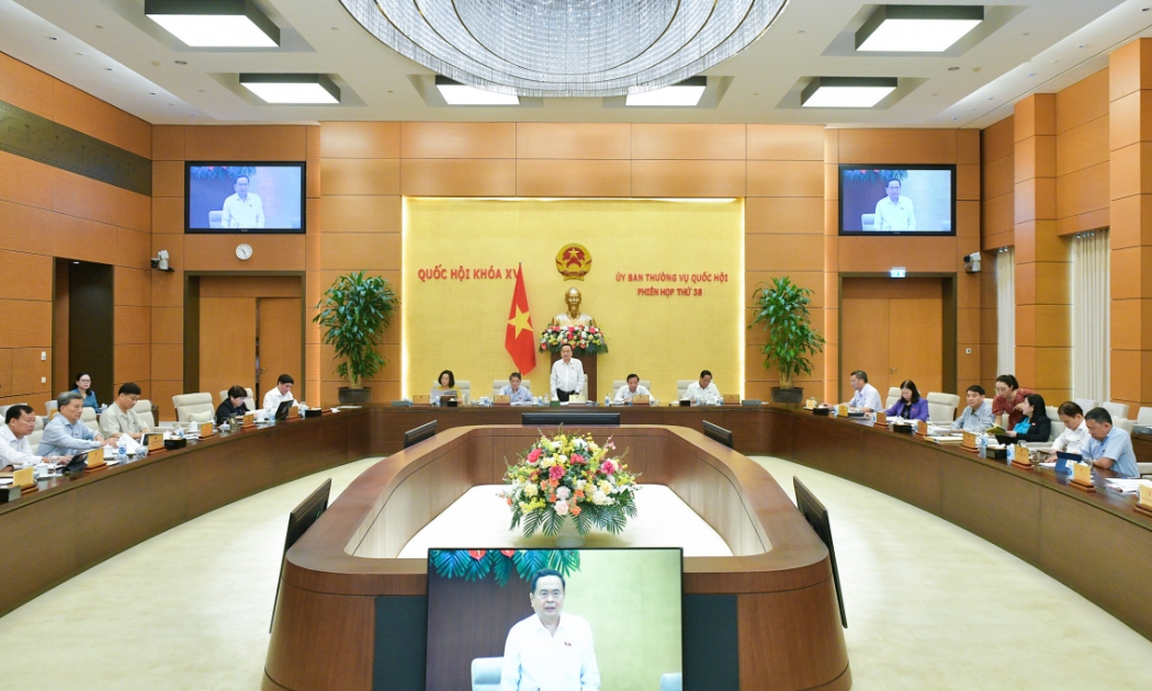 Chủ tịch Quốc hội Trần Thanh Mẫn chủ trì Phiên họp. (Ảnh:quochoi.vn).