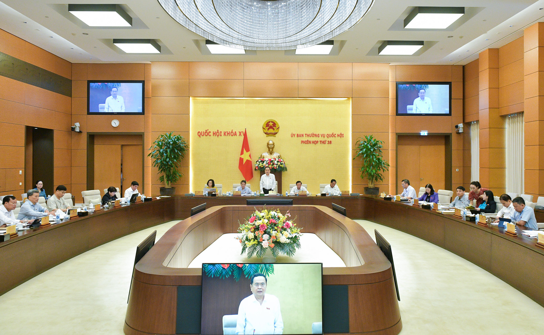 Chủ tịch Quốc hội Trần Thanh Mẫn chủ trì Phiên họp. (Ảnh:quochoi.vn).