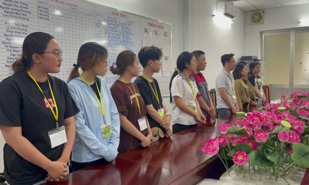 Các bị can trong đường dây bị khởi tố - Ảnh: Công an TP.HCM.