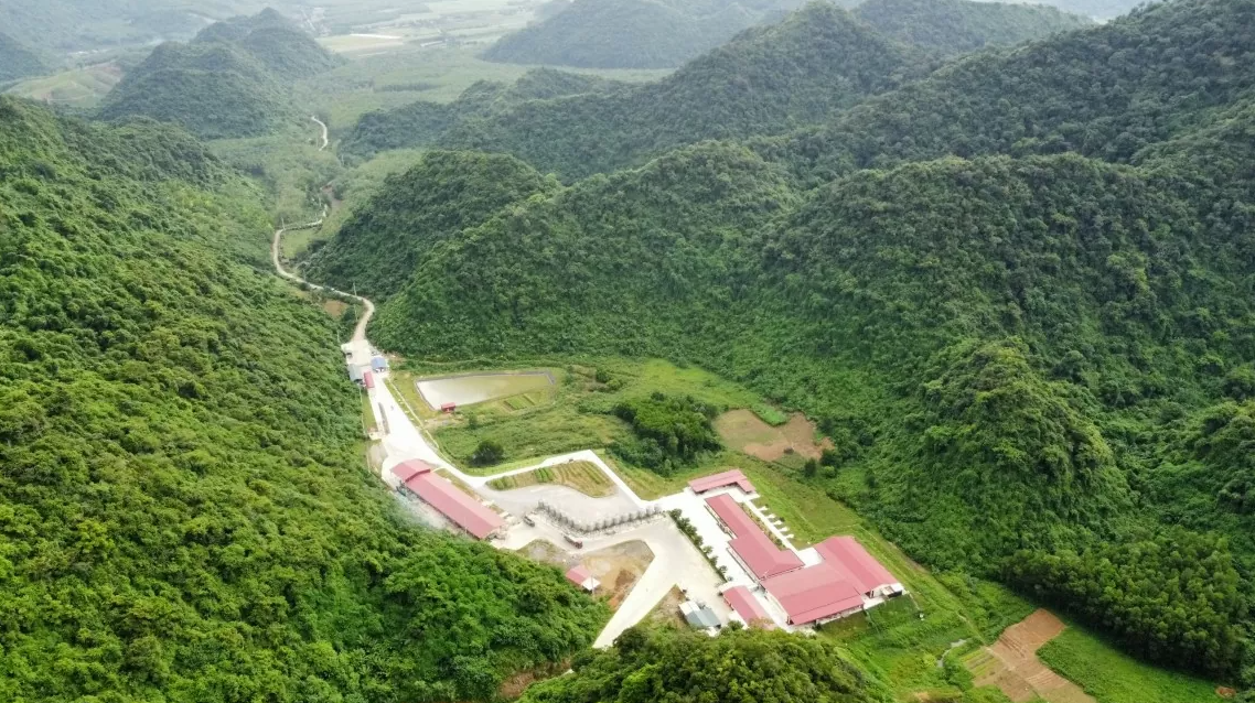 Khu trang trại chăn nuôi lợn của Công ty TNHH Dabaco Thanh Hóa tại xã Thạch Tượng và Thạch Lâm, huyện Thạch Thành, tỉnh Thanh Hóa