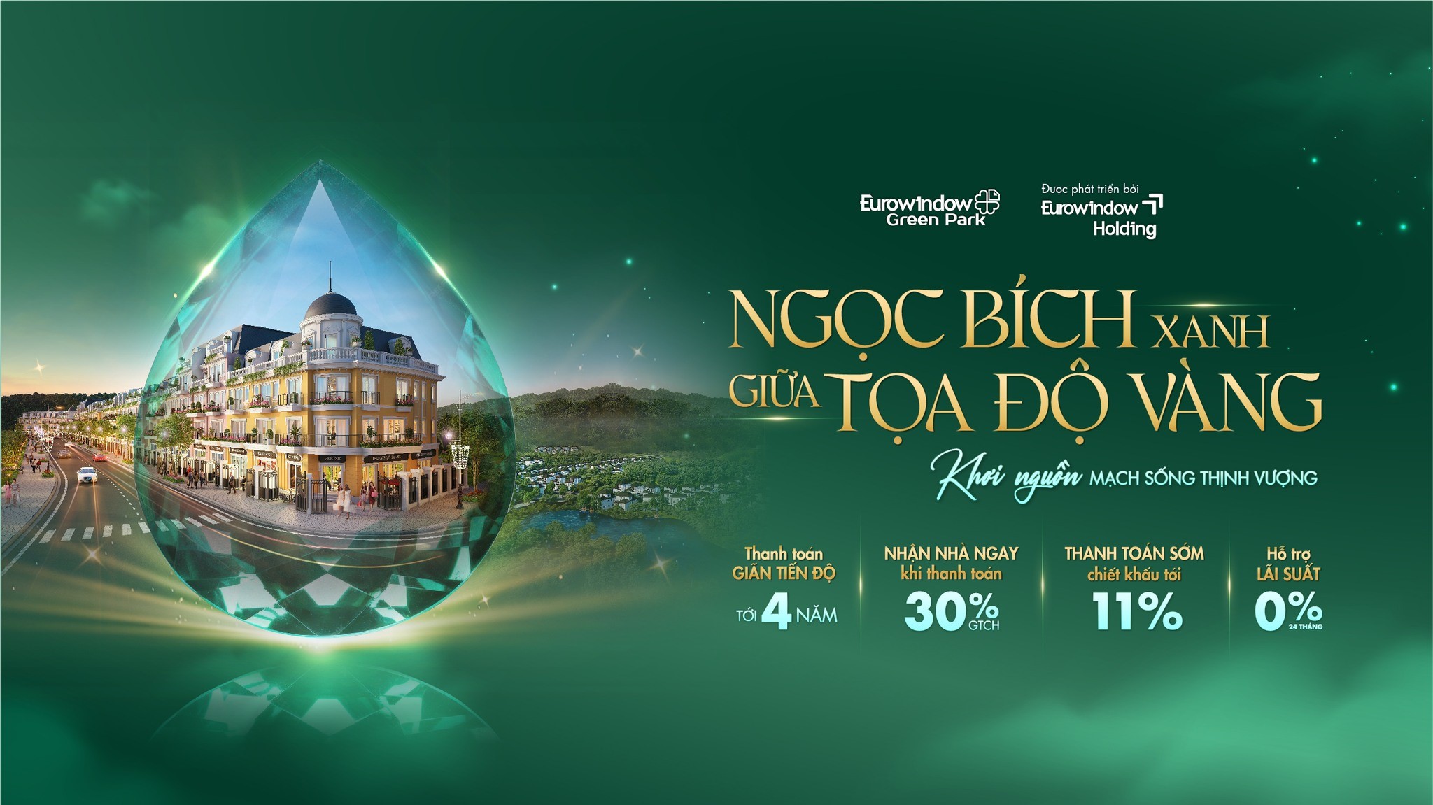 Eurowindow Green Park đang tung ra ch&iacute;nh s&aacute;ch b&aacute;n h&agrave;ng v&ocirc; c&ugrave;ng hấp dẫn.