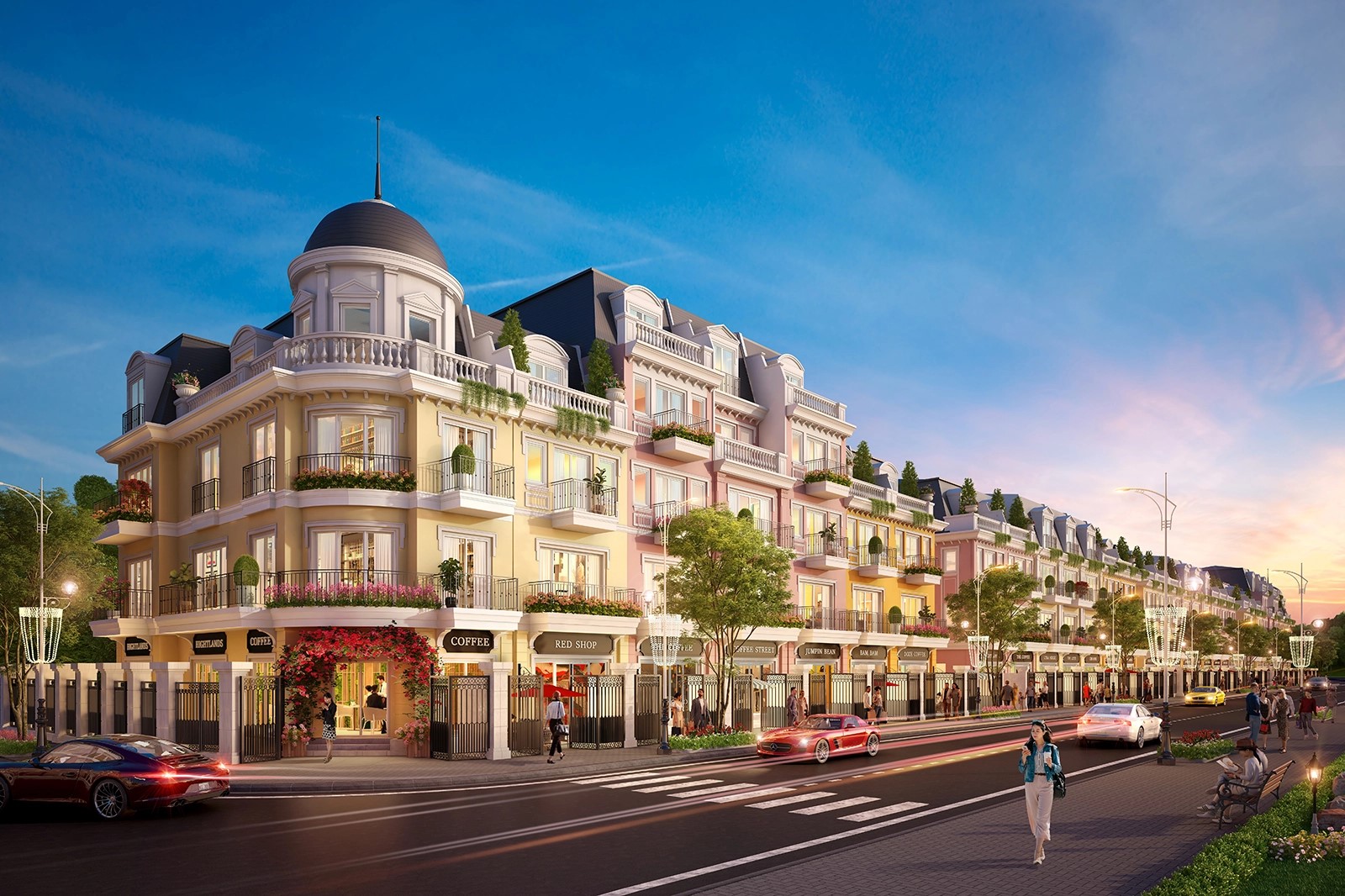 Các shophouse SkyTown Eurowindow Green Park không chỉ đáp ứng nhu cầu kinh doanh mà còn có thể sử dụng để ở.