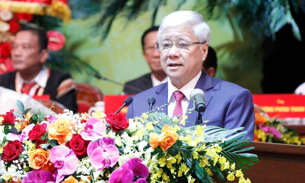 Ông Đỗ Văn Chiến tái cử chức Chủ tịch Ủy ban Trung ương Mặt trận Tổ quốc Việt Nam khóa X. Ảnh: MTTQ VN