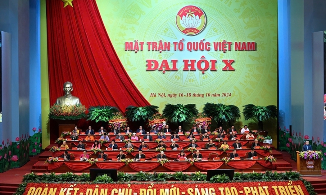 Quang cảnh phiên bế mạc đại hội. Ảnh: MTTQVN