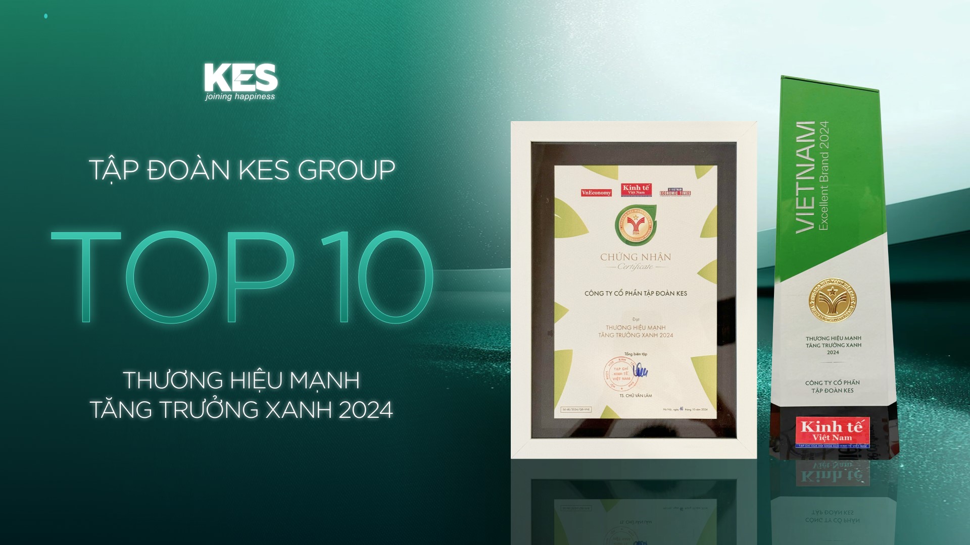 KES Group vinh dự có mặt trong Top các Thương hiệu Mạnh Việt Nam.