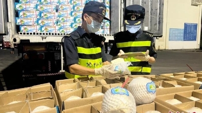 First shipment of fresh coconuts enters China